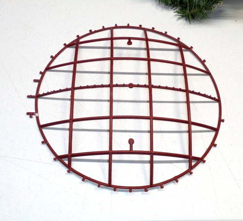 Bubble Dome Circle Ornament Holiday Wreath Form Plastic 11"