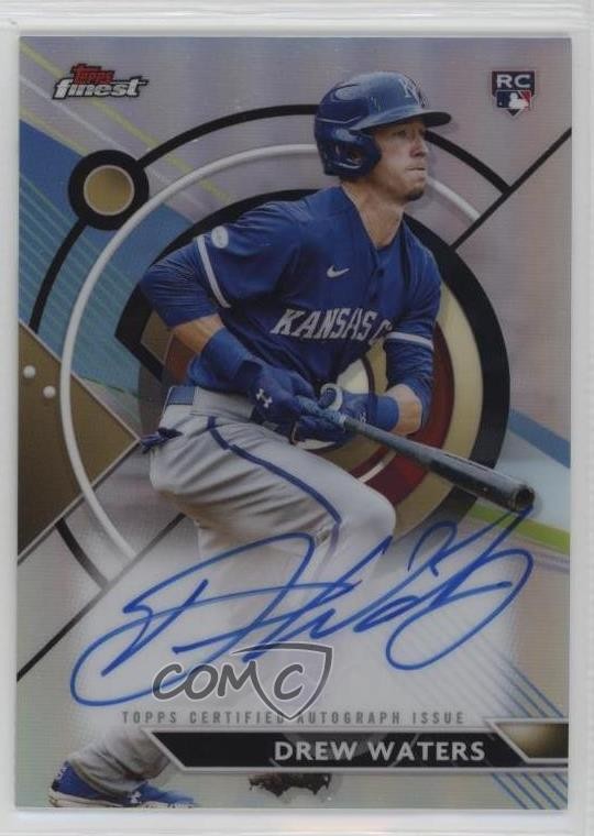 2023 Topps Finest Finest Auto Drew Waters #FA-DWA Rookie Auto RC 0w7