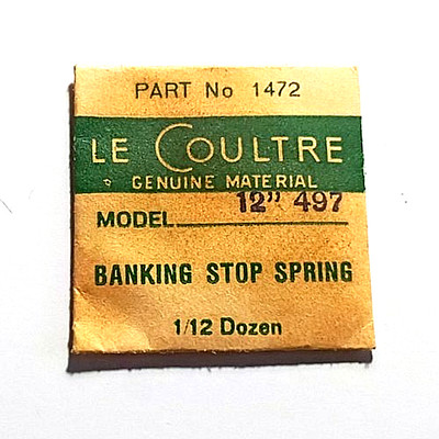 Jaeger LeCoultre 497 BANK STOP SPRING watch part #A/1740