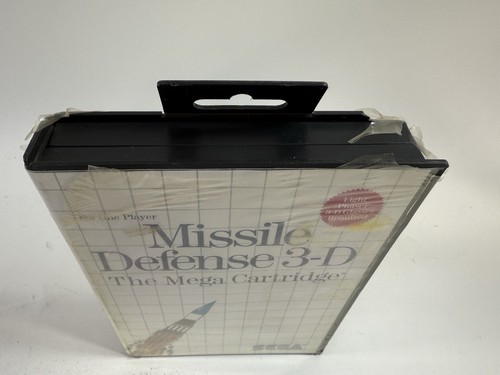 Missile Defense 3-D (Sega Master System, 1987) Factory Sealed - Damaged Case - Picture 3 of 8