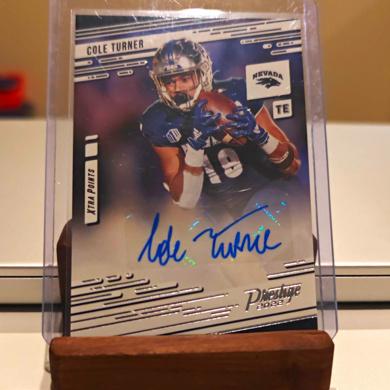 Panini 2022 Chronicles Draft Picks Cole Turner Nevada PX-COL Prestige Xtra Auto