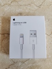 Apple White Lightning to USB Cable 1M BRAND NEW Model A1856