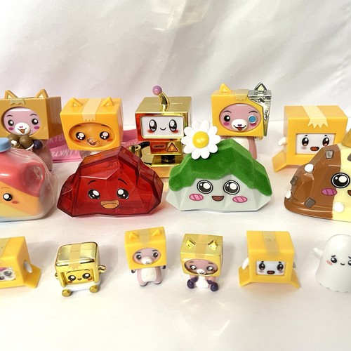 LankyBox Mystery Toy Figure Lot 27 Piece Micro Foxy Boxy Rocky Milky Lanyards - Picture 3 of 24