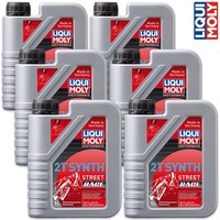 6X Liqui Moly 1505 Motorbike 2T Synth Street Race 2-Takt MotoröL Vollsynth. 1L