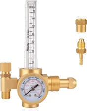 Argon CO2 Regulator with CGA-580 Inlet, 0-4000 PSI Gas Pressure Regulator for TI