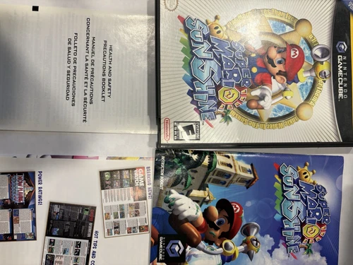Super Mario Sunshine (Nintendo GameCube, 2002) CIB Tested + Inserts