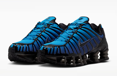 Nike Shox TL Fade Blue Hero/Imperial Purple Womens Size US 7 Casual Shoes New 