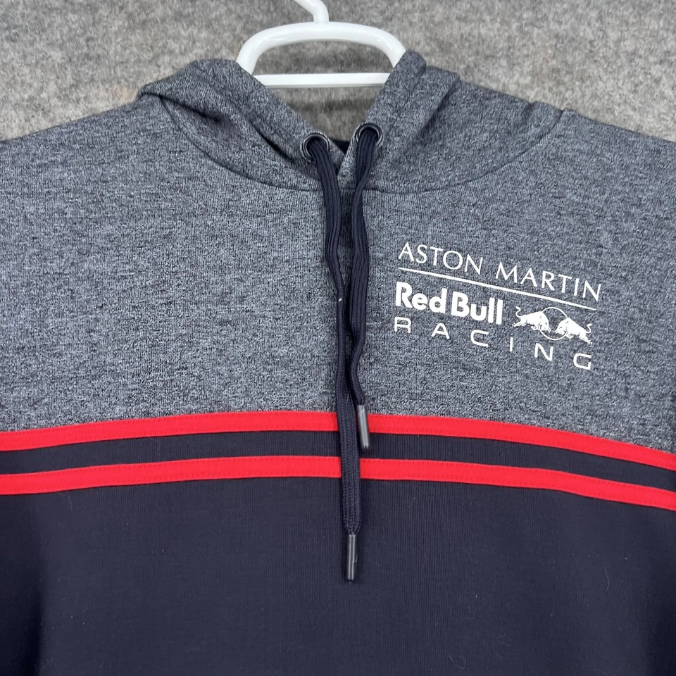 Aston Martin Red Bull Racing Hoodie Mens Small Gray Navy Formula 1 F1 Sweatshirt - Image 2 of 4