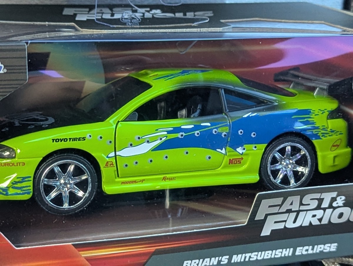 Jada 1:32 Fast & Furious Brian's Mitsubishi Eclipse W/ Bullet