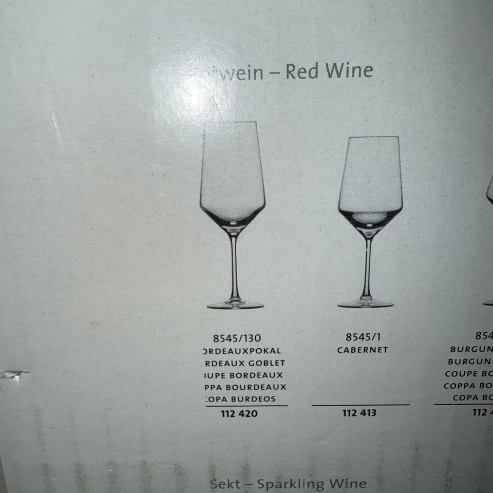 Nueva copa de vino tinto Schott ZWIESEL GLAS Burdeos puro (juego de 6) Foto 2 de 4