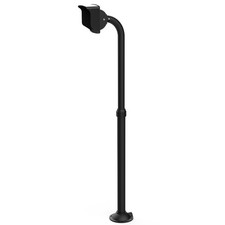 Bl&uuml;tezeit Adjustable Gooseneck Pedestal Post 23.6"-47.2" for Wired Keypad-Black