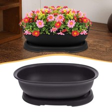 Training Pot with Humidity Tray Flowerpot Tabletop Outside Desk Plant Container