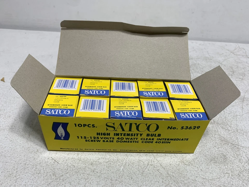 Satco S3629 High Intensity 40W 115-125V Intermediate Screw Base (Lot of 50) - Image 3 of 4