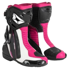 Cortech Adrenaline GP Womens Motorcycle Boots Rubine 9.5 USA