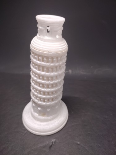 5,5 Zoll geschnitzter Stein, Alabaster Statue Schiefer Turm von Pisa, Pisa Italien - Bild 4 von 14