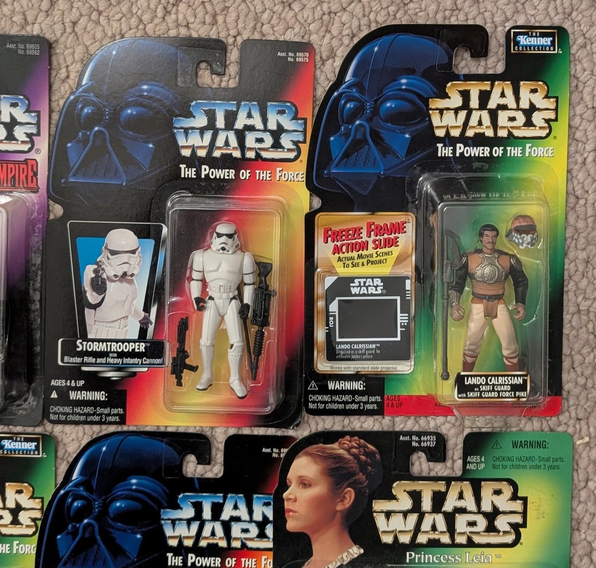 10) Kenner Star Wars Power Of The Force POTF2 Action Figure Group