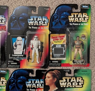 10) Kenner Star Wars Power Of The Force POTF2 Action Figure Group