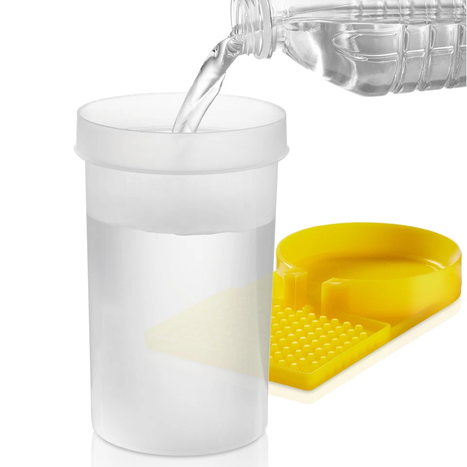 2 PK Dispensador de Agua para Colmena, Marco de Colmena de Abejas Alimentador de Entrada Herramienta de Apicultura Foto 3 de 4