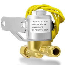 4040 Humidifier Water Solenoid Valve,24 Volts 60 Hz (Yellow) Brass Solenoid V...