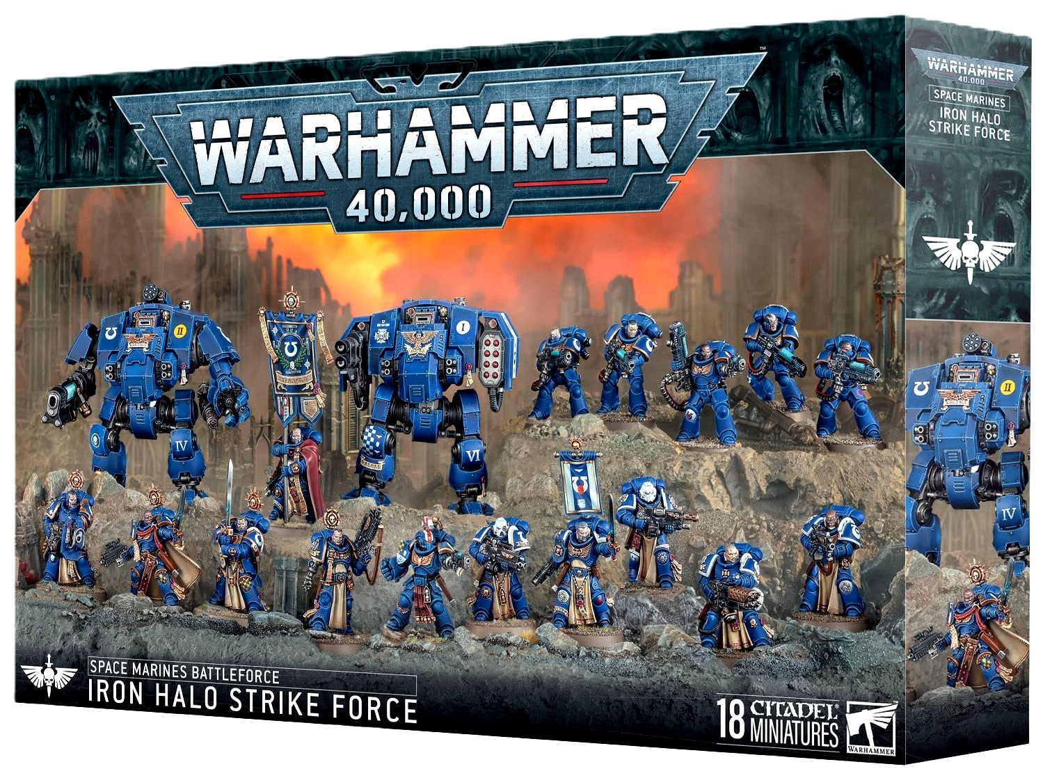 Iron Halo Strike Force Navidad Battleforce caja 40k Marines