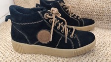 Remonte Rieker Black Leather suede Boots Size 4