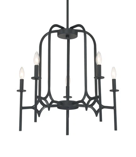 Minka Lavery 5035 Muncie 25"W Taper Candle Style Chandelier - Coal - Picture 1 of 3