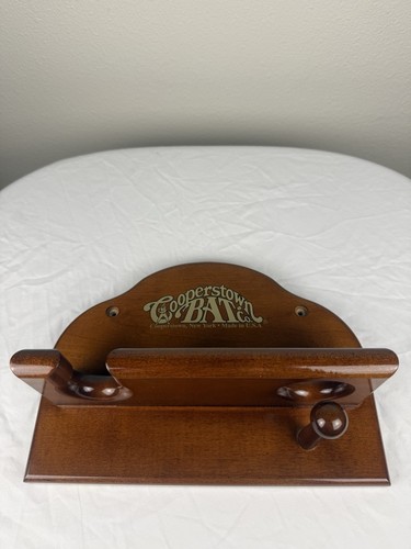 Cooperstown Bat Co Wood Bat Ball Glove Rack Wall Mount USA Baseball Display