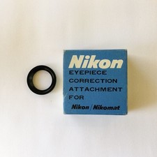 NIKON 0 EYEPIECE CORRECTION ATTACHMENT FOR F/F2/Nikomat Diopter Lens in Box