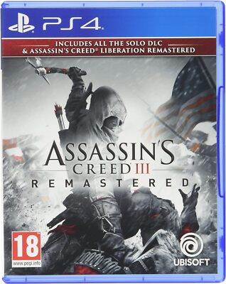 Assassins Creed III Remastered Liberation Remastered PS4