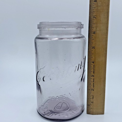 Economy Trademark Portland OR Kerr Wide-mouth Quart Jar Purple Bubbles Wavy No 7 - Picture 12 of 12