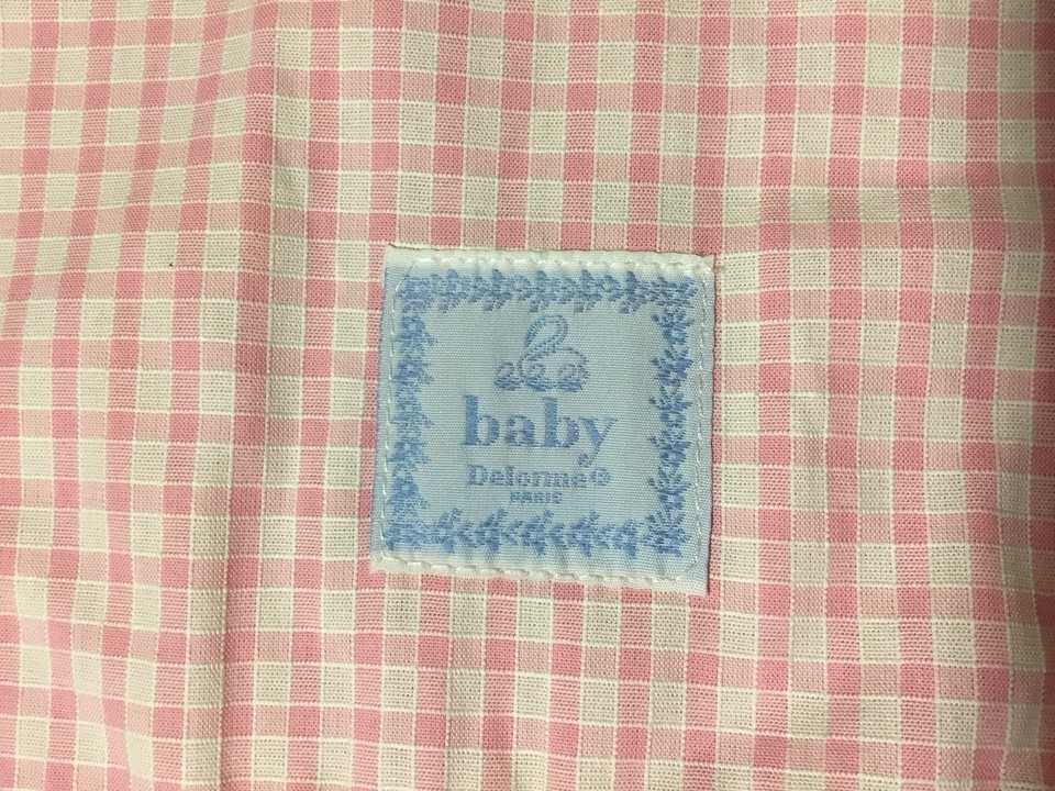 NWT Yves Delorme Paris Baby PILLOW COVER PINK check 100 MSRP Girl Decor NEW 12" eBay
