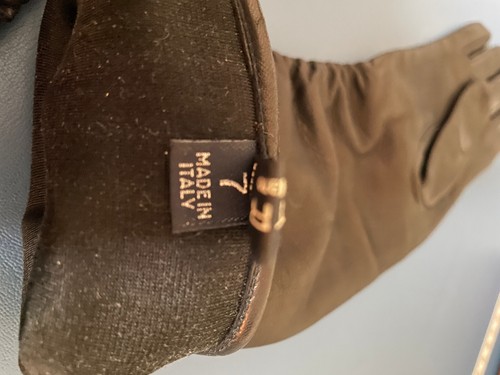 Etro Lederhandschuhe schwarz lang - Bild 7 von 7