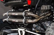 Trinity Racing Black Stage 5 Dual Full System Exhaust Polaris RZR XP Turbo 2016