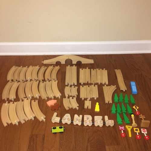 Wooden Train Track Compatible With 
