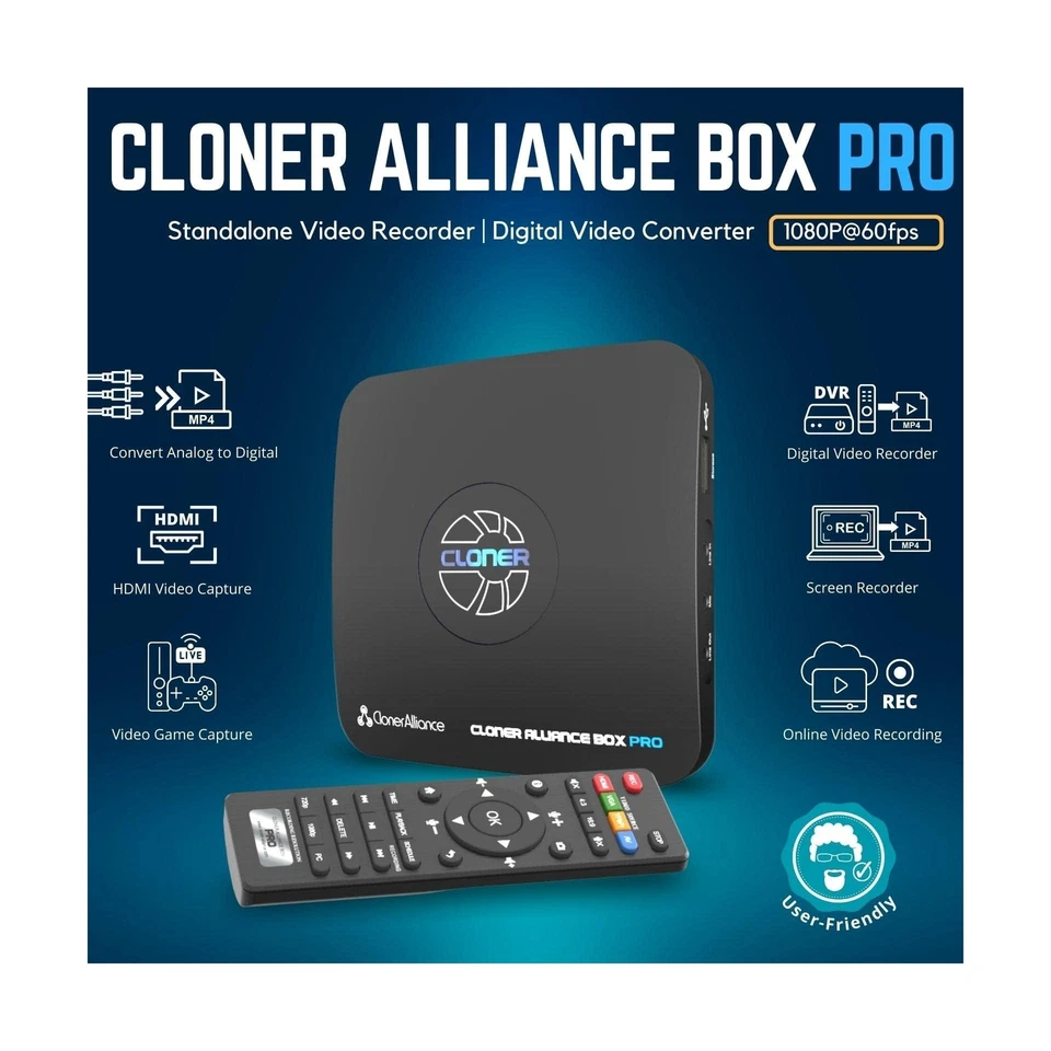 Box Pro, 1080p@60fps Video Recorder, DVR with HDMI Capture, Playback on TV. R... - Image 2 of 4