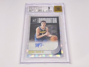 2018 Panini Donruss Basketball Gold Michael Porter Jr. #RD-MPJ BGS 9