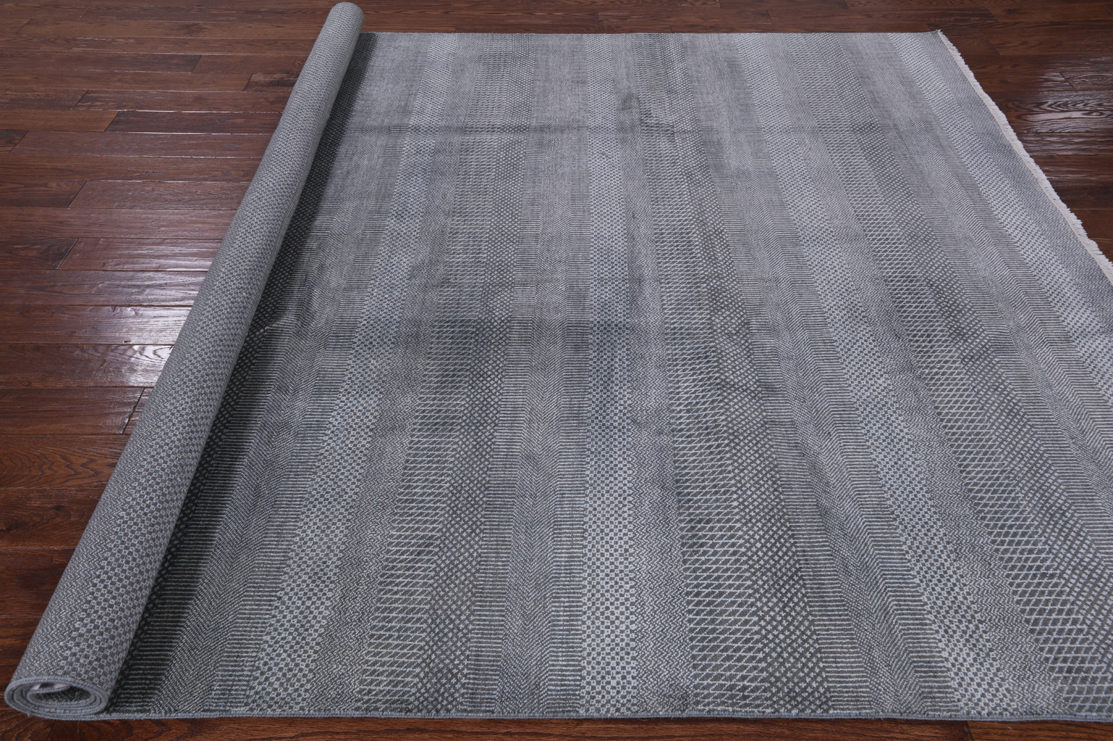 Gabbeh Wool & Silk Savannah Grass Handmade Rug 7' 9" X 10' 0" - P7243