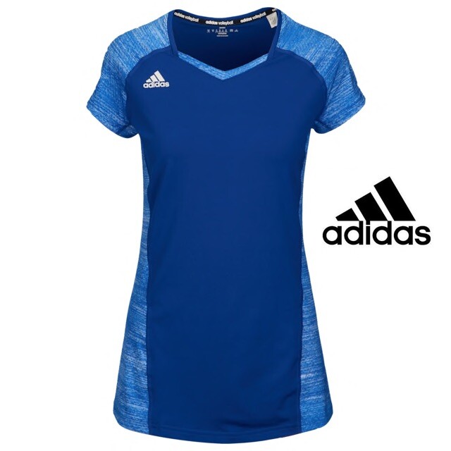 NWT 45 ADIDAS Womens XS Volleyball Quickset Cap Sleeve Jersey Top