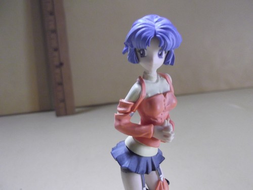 Super Robot Taisen Wars Blue Hair w/Skimpy Orange & Yellow Outfit 4.5"in Figure - 第 6/7 張圖片