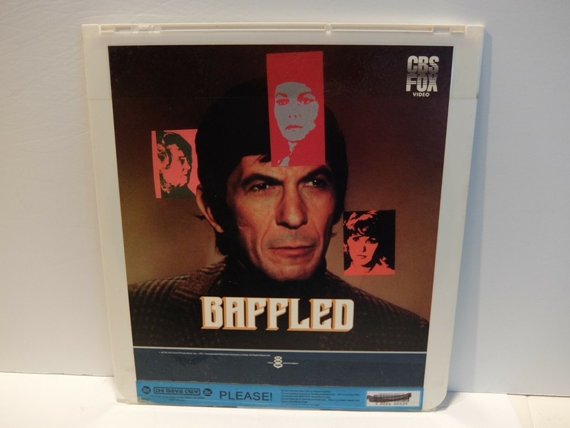 BAFFLED CED MOVIE LEONARD NIMOY CED MOVIE RARE CBS/FOX LABEL