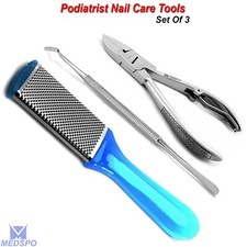 HEAVY DUTY TOENAIL CLIPPER CUTTER FOOT FILE PEDICURE NAIL CARE INSTRUMENTS