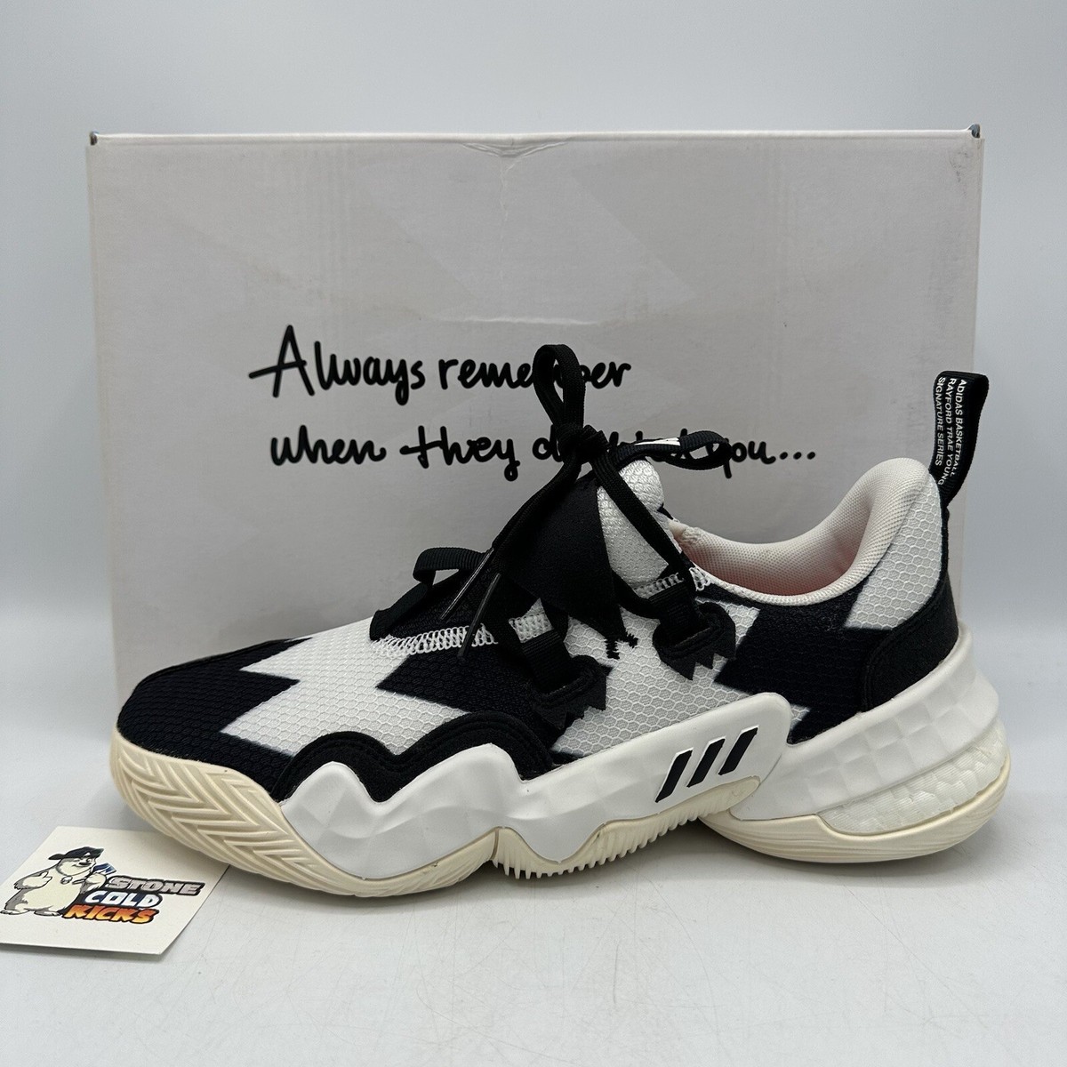 Adidas Trae Young 1 Size 8 Black White H68999 So So Def Kobe  display picture 2