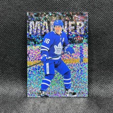 Mitch Marner #191 Speckled Rainbow Foil 2021-22 Fleer Ultra Hockey Maple Leafs