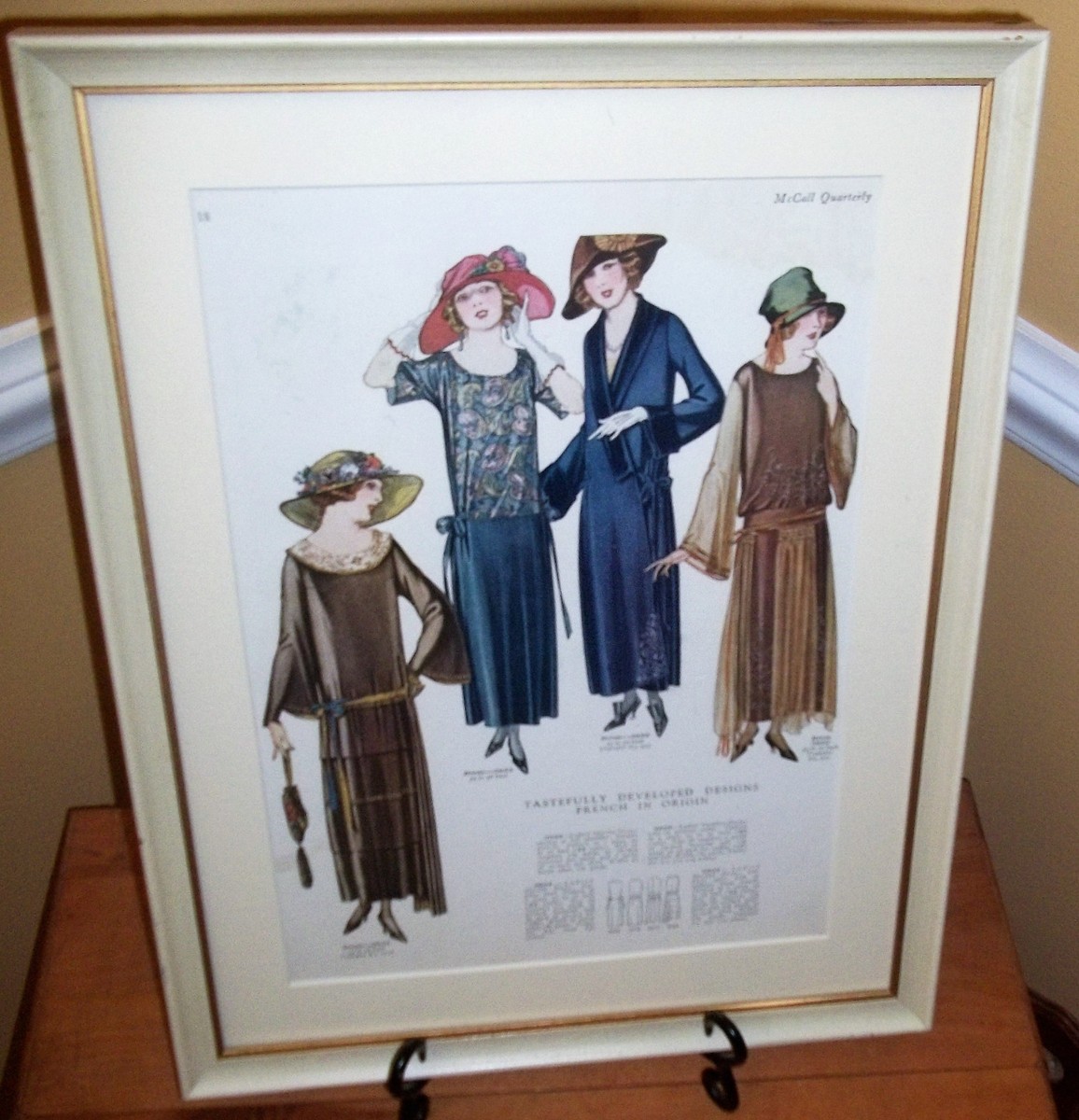 Framed 1920s McCall Quarterly Magazine Pattern Page / DOWNTON ABBEY Dresses  | eBay