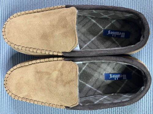 Wembley Men's Slip-On Indoor/Outdoor Sole Slippers Black Size XXL 13-14 NWOT - Picture 5 of 7