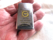 Vintage Pre-Owned Zippo Slim Cigarette Lighter Advertising Carney Mach. Co. 1972