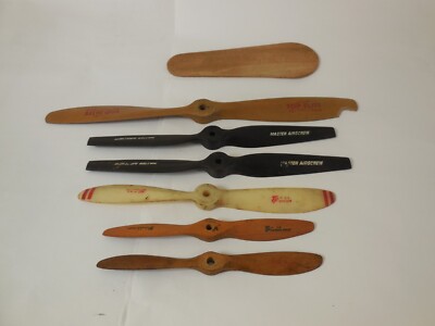 Vintage RC  Airplane Propellers Wooden/Nylon:  Top Flite, MASTER AIRSCREW -Used