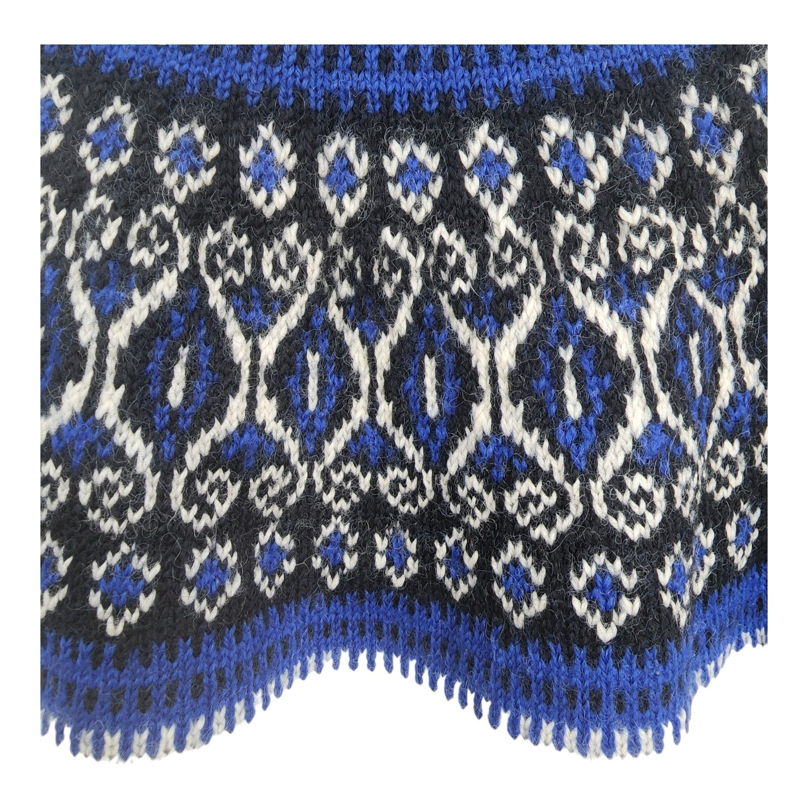 Vintage PAUL MAGE Men's Blue Fair Isle Wool ski Sweater - DEADSTOCK RARE NEW!! image 6