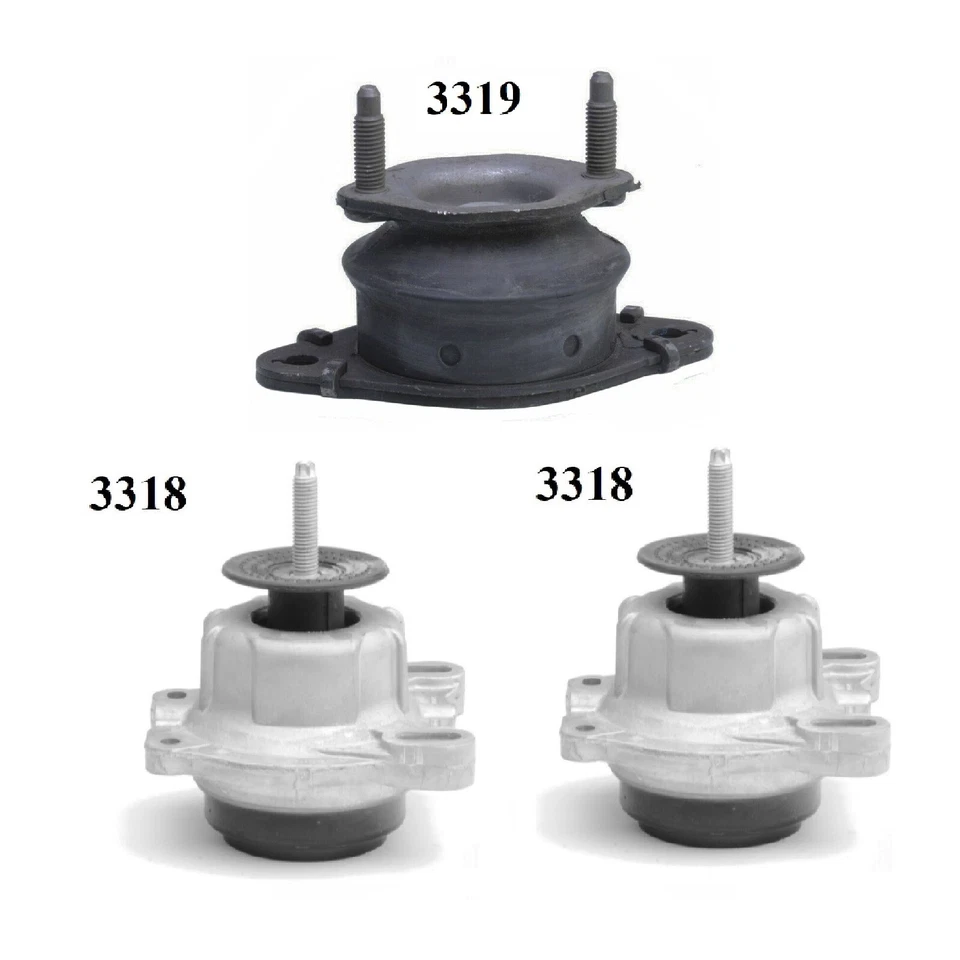 3 PCS MOTOR & TRANS MOUNT FIT FORD TRANSIT-150, 250, 350, 350 HD 2015-2019 - Image 2 of 4