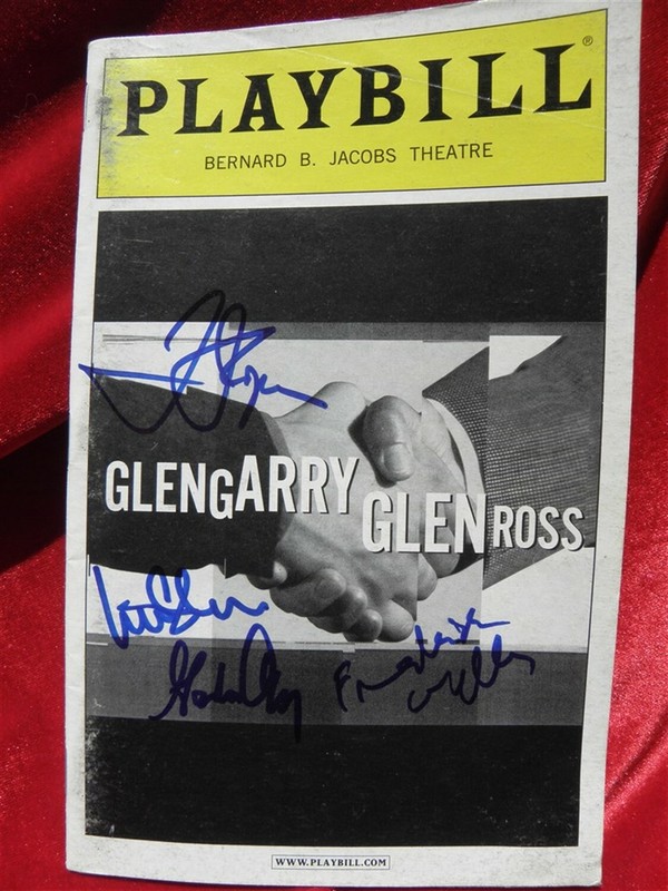LIEV SCHREIBER GLENGARRRY ROSS SIGNED Broadway Playbill